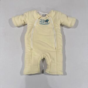 Baby Merlins Magic Sleepsuit Large 6-9 Month Sleepsack Swaddle Transition cream